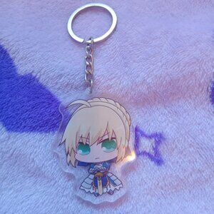 Fate Stay Night Saber Anime Keychain